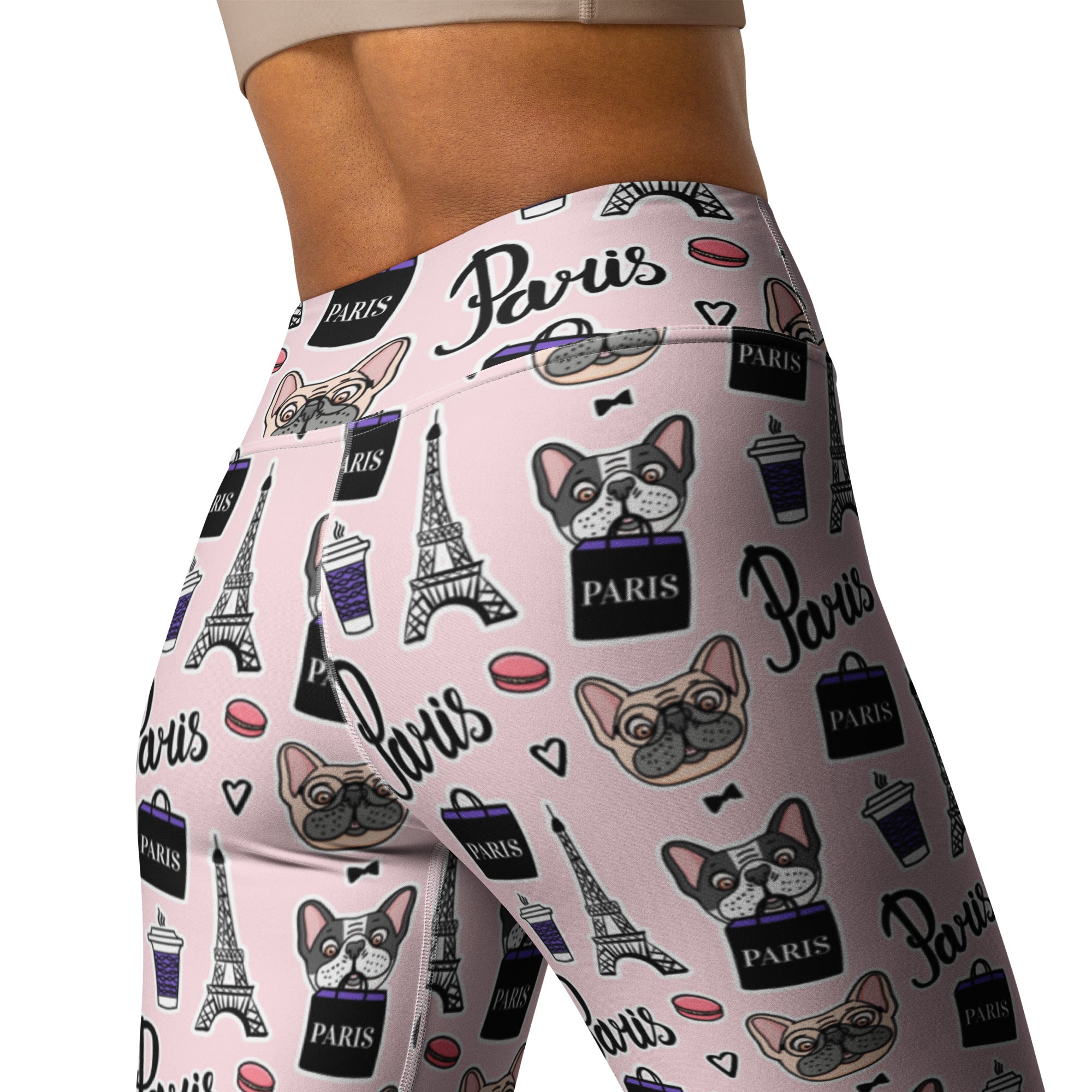 I Love Paris Doggy Yoga Leggings